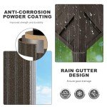 ABCCANOPY 6x8 Metal Hardtop Grill Gazebo