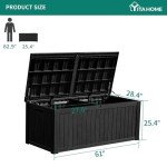 YITAHOME 150 Gallon Outdoor Storage Deck Box