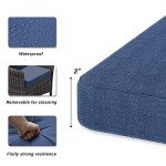 10-Piece Outdoor Rattan Dining Set with Cushions