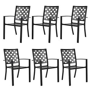Set of 6 Stackable Outdoor Dining Chairs