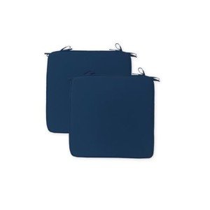 CozyVida Deep Blue Patio Chair Cushions - 2 Pack