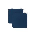 CozyVida Deep Blue Patio Chair Cushions - 2 Pack