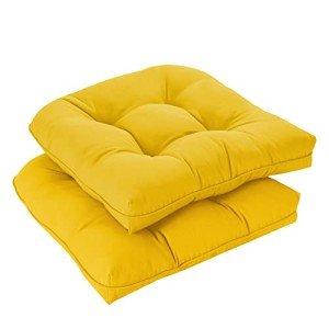 Downluxe Waterproof Outdoor Chair Cushions, 2-Pack