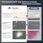 Favoyard Waterproof 24x24 Outdoor Chair Cushions