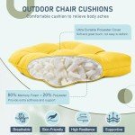 Downluxe Waterproof Outdoor Chair Cushions, 2-Pack