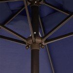 Navy Blue 7.5 ft Patio Umbrella with Tilt Crank