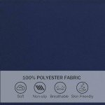 CozyVida Deep Blue Patio Chair Cushions - 2 Pack