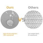 Waterproof 6.5' x 10' UV Block Sun Shade Sail