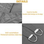 Waterproof 6.5' x 10' UV Block Sun Shade Sail