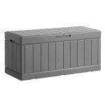 Large Waterproof Resin Deck Box for Outdoor Storage