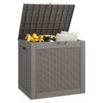 Esmlada 31 Gallon Waterproof Deck Storage Box