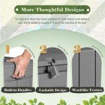 Large Waterproof Resin Deck Box for Outdoor Storage