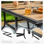 Sophia & William 7-Piece Outdoor Dining Set with Umbrella