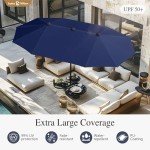 Sophia & William 7-Piece Outdoor Dining Set with Umbrella