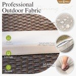 Sophia & William 7-Piece Outdoor Dining Set with Umbrella