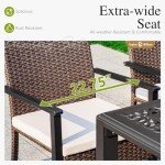 Sophia & William 7-Piece Outdoor Dining Set with Umbrella
