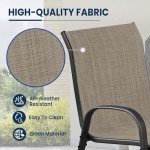 4-Pack All-Weather Patio Bar Stools Set