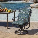 Sapphire Blue Outdoor Dining Chair Cushion 20”