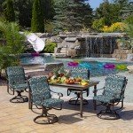 Sapphire Blue Outdoor Dining Chair Cushion 20”
