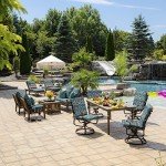 Sapphire Blue Outdoor Dining Chair Cushion 20”