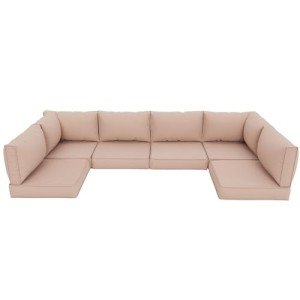 Beige Outdoor Cushions for Patio Furniture Set