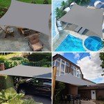 Waterproof 6.5' x 10' UV Block Sun Shade Sail