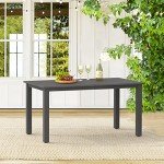 Cozyman 6-Person Weather-Resistant Outdoor Dining Table