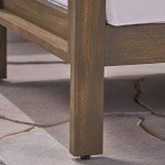 Gray and White Outdoor Sectional Sofa Set