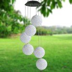 Color Changing Solar Wind Chime with Spinner