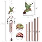 Hummingbird Wind Chimes - Deep Tone 34 Inches