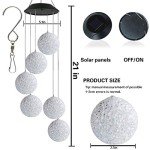 Color Changing Solar Wind Chime with Spinner