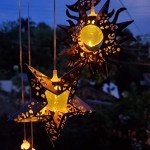 Solar Wind Chimes with Sun, Moon, and Stars