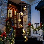 Solar Wind Chimes with Sun, Moon, and Stars