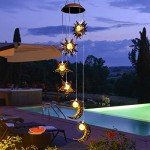 Solar Wind Chimes with Sun, Moon, and Stars