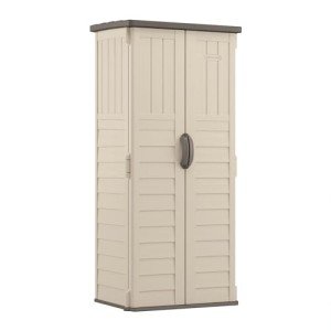Suncast Vertical Patio Shed - Vanilla