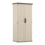 Suncast Vertical Patio Shed - Vanilla