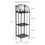 3-Tier Folding Wrought Iron Plant Stand