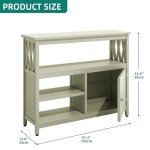 YITAHOME Acacia Wood Patio Bar Table with Storage