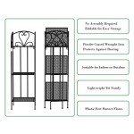 3-Tier Folding Wrought Iron Plant Stand
