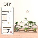 11-Tier Wood Plant Stand for Indoor & Outdoor