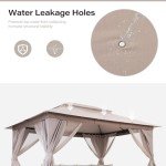 LAUSAINT HOME 10'x13' Outdoor Patio Gazebo