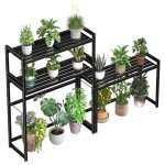 3-Tier Stackable Plant Stand for Indoor/Outdoor Use