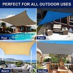 PureFit 10x13 ft Rectangle Sun Shade Sail