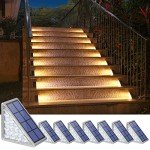 8 Pack Solar Step Lights for Outdoor Spaces