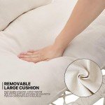 MoNiBloom Large Macrame Double Swing Chair - Beige