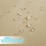 RYB HOME Waterproof Outdoor Patio Curtains - Biscotti Beige