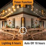 100FT Waterproof LED Outdoor String Lights with Remote