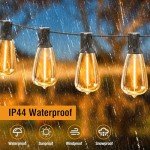 100FT Waterproof LED Outdoor String Lights with Remote