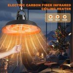 Electric Ceiling Mounted Patio Heater 1500W