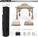 ABCCANOPY 13x13 Outdoor Gazebo with Mosquito Netting